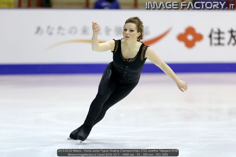 2013-03-02 Milano - World Junior Figure Skating Championships 3703 Josefine Taljegard SWE.jpg